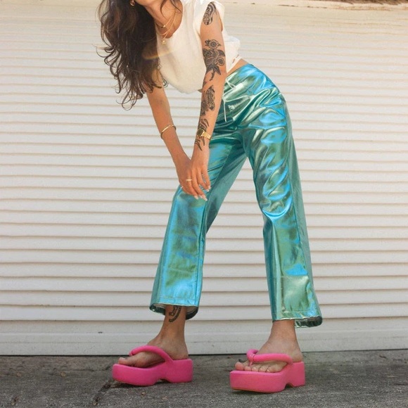 NEW Melissa Free Platform Light As Air Platform Thong Flip Flop - Picture 4 of 7